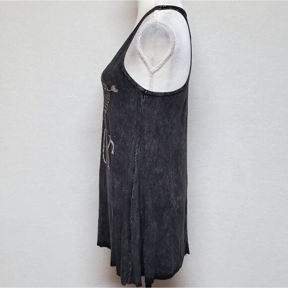 T-PARTY Stone Wash Black Bling I Love  Cowboys Striped Eyelet Mini Dress/Top Set - Picture 7 of 16